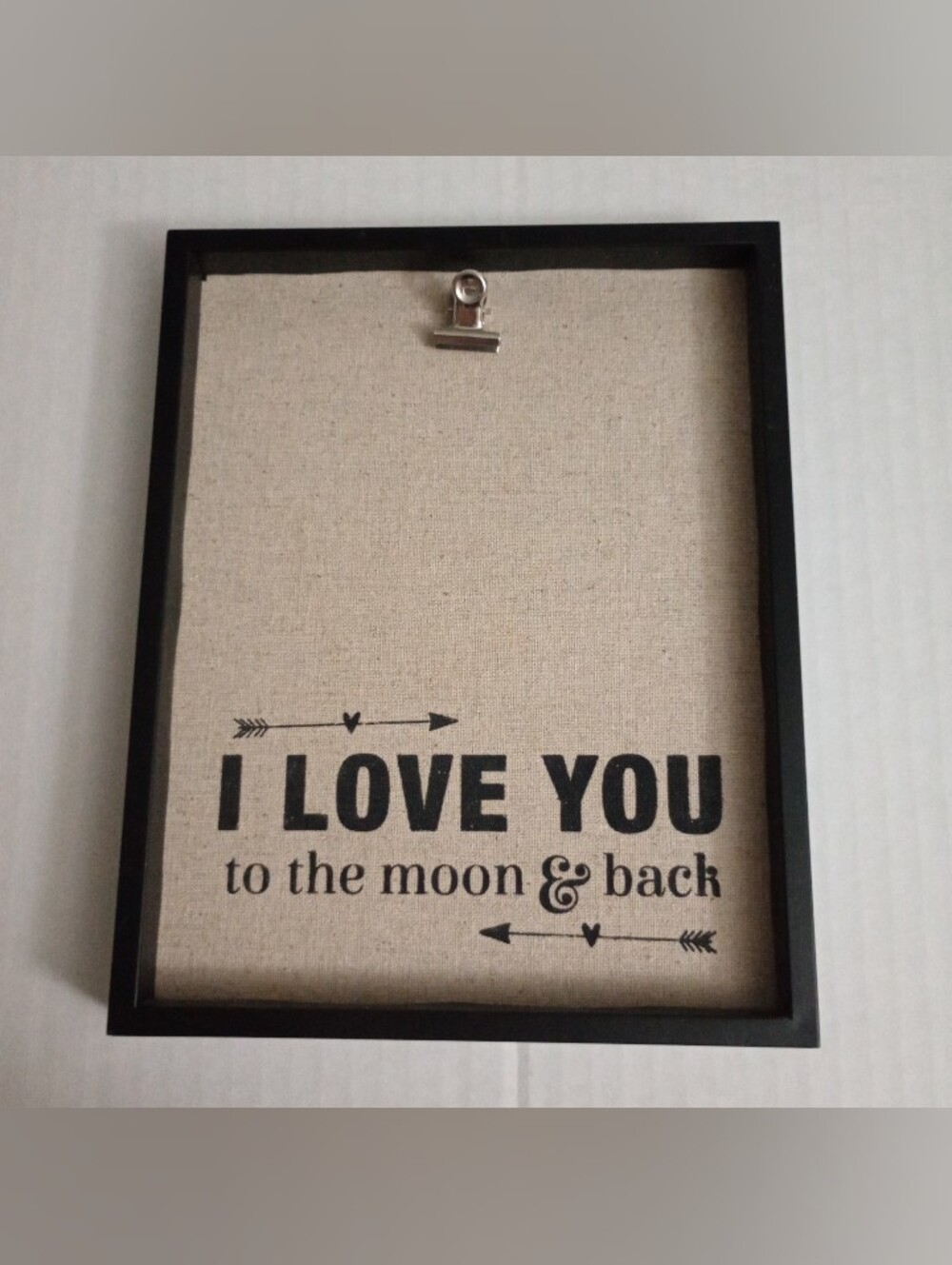 Mainstays I Love You To The Moon & Back Clipboard Frame For 4x6 Photo